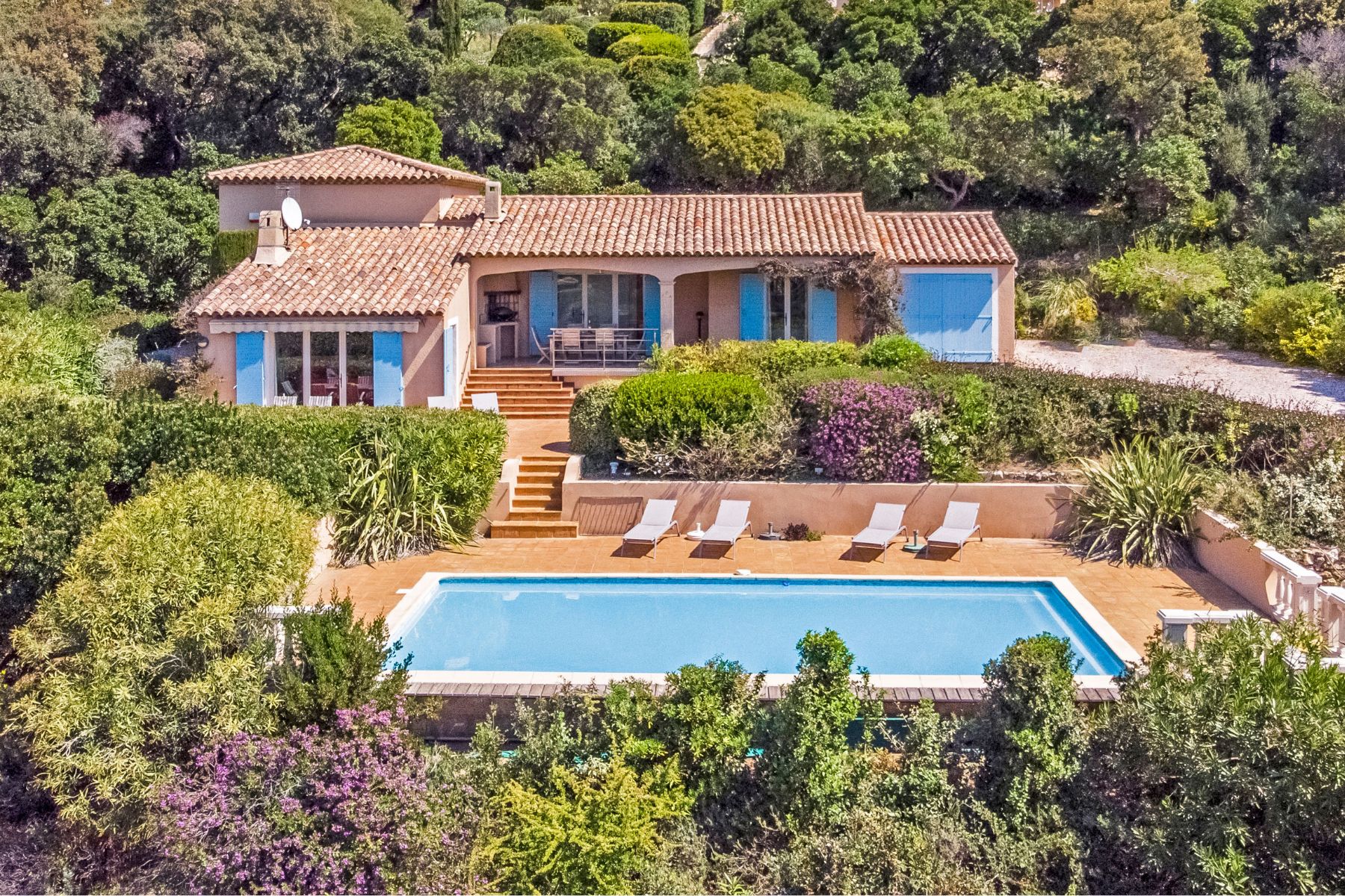 Vakantiehuis Les Issambres met privezwembad voor 8 personen - Villa Bon Coeur - Vakantiewoning Côte d'Azur
